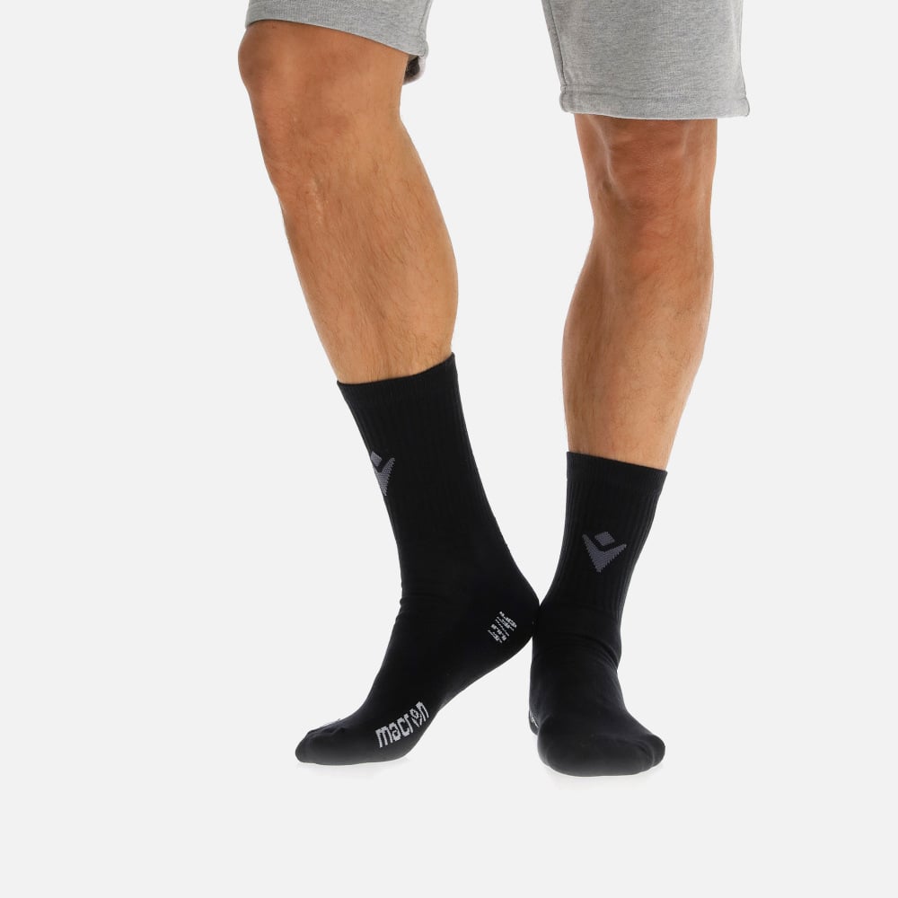 Pack 3 Paires Chaussettes Fixed Macron Noir