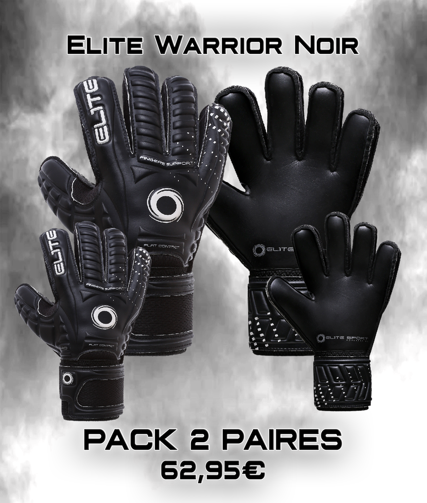 Pack 2 Paires Elite WARRIOR Noir