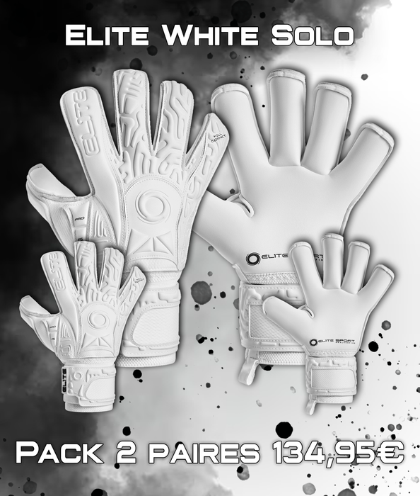 Pack 2 Paires Elite WHITE SOLO