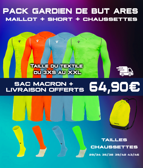 Pack Tenue GK Ares Neon Vert 64.90€
