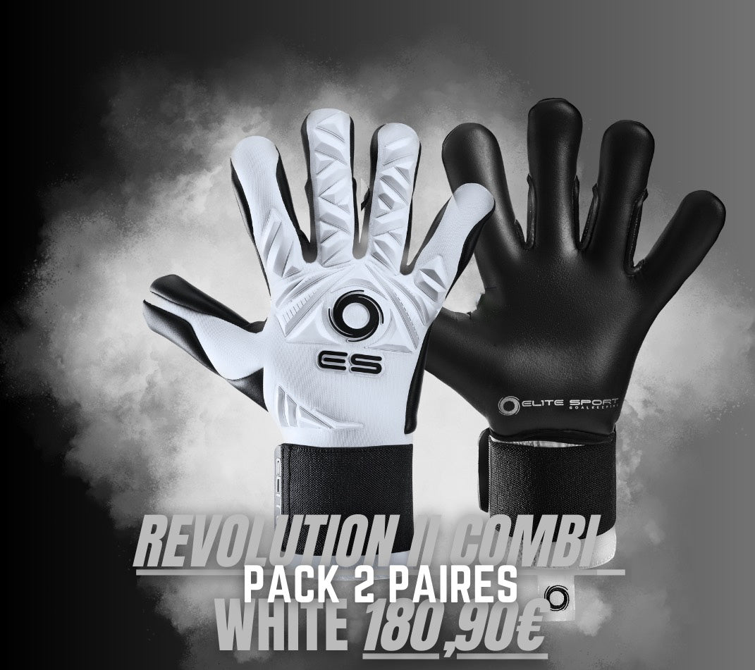 Pack 2 Paires Elite R II COMBI BLANC