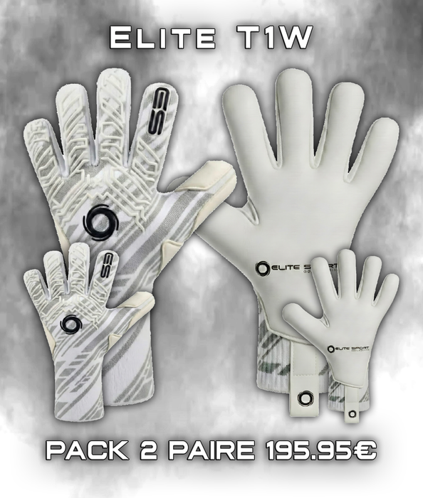 Pack 2 Paires Elite T1W KNIT Blanc