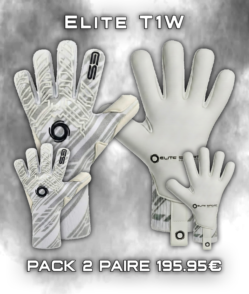 Pack 2 Paires Elite T1W KNIT Blanc