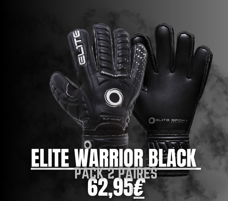 Pack 2 Paires Elite WARRIOR Noir